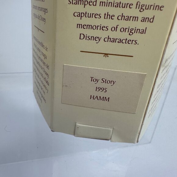 Disney Tiny Kingdom Toy Story 1995 Hamm Miniature Figurine In Original Box - Picture 4 of 6